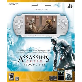 PSP 3000 Limited Edition Assassin's Creed: Bloodlines Entertainment Pack- White