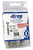 Kreg SML-C125S5-100 305 Stainless Steel Pocket Hole Screws - 1 1/4
