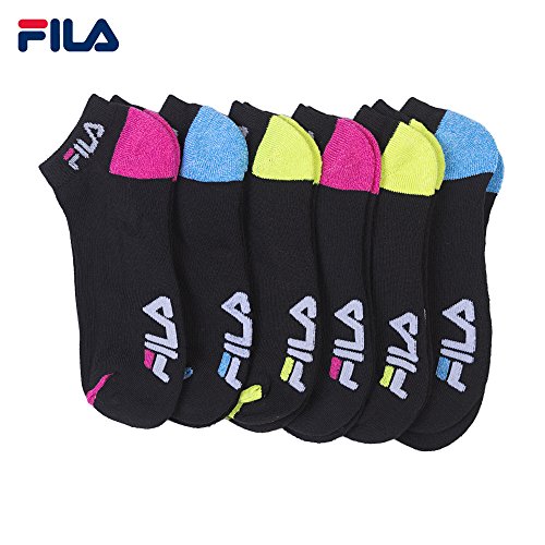 Fila 6-Pack Women's Sport No Show Socks- size 9-11