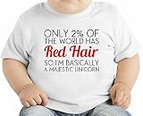 Only 2% Of The World Has Red Hair Funny Slogan オーガニックベビーTシャツ 12 - 18 Months