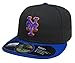 MLB New York Mets Authentic On Field Road 59FIFTY Cap  (Black/Royal Blue Bill, 7 1/4)