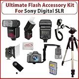 Essential Professional 10 Piece TTL Flash Package For Pentax K-X, K-7, K-5, ....