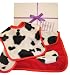 Red Cow Large Bib Blanky Gift Box