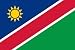 Namibia Flag Clear Acrylic Fridge Magnet 2.75 inches x 2 inches