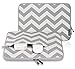 Runetz Sleeve for MacBook 12 inch Sleeve Neoprene Case with Accessory Pocket with Retina Display and fit Other Laptop up to 12 inch, Chevron Gray