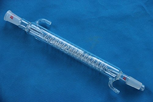 400mm 24/40 joint Graham condenser, Coil condenser 10mm hose connection