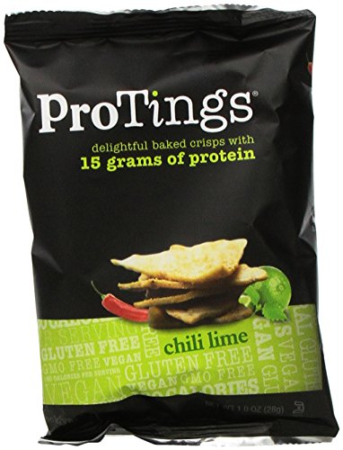 ProTings Protein Chips, Chili Lime, 1 Ounce (Pack of 24)