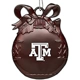 Texas A&M University - Pewter Christmas Tree Ornament - Burgundy