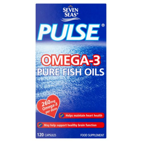 Seven Seas Pulse Omega-3 Pure Fish Oils - 120 Capsules