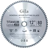 Buy 12-Inch 80 Teeth ATB Trim and Fine Finish Carbide Saw Blade by Gilatools