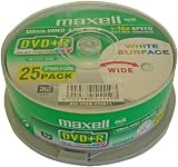 Maxell DVD+R Rohlinge (16x Speed, 4,7GB, 120 Min, 25er Spindel)