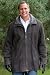 Men's Double Zipper Shearling Car Coat