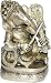 Handcrafted Gifts Sitting Statue Ganesha Brass Playing Violin 2.5 x 2.5 x 4 inches