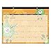 AT-A-GLANCE Monthly Desk Pad Calendar, Paper Flowers Design, Academic Year, 12 Months, July 2015-June 2016, 21.75 x 15.5 Inch Page Size (5035-A5)