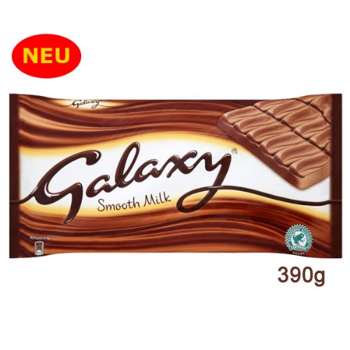 Galaxy Smooth Milk Chocolate 390g - eine besonders sahnig cremige Vollmilchschokolade