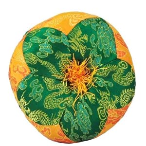 Tibetan Green Singing Bowl Cushion