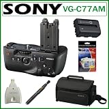 Sony VG-C77AM Vertical Grip for the DSLR A77 + Sony NP-FM500H Battery + Sony Case + SD Card Reader + Lens Pen + Screen Protectors