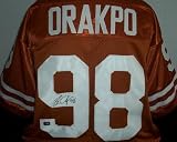 Brian Orakpo Autographed Jersey - Texas Longhorns Orange - Autographed College Jerseys