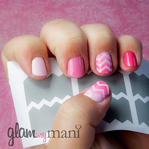 Mini Chevron Nail Vinyls by Glam My Mani - Set of 160