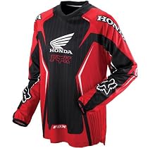 Fox Racing Honda HC Youth Boys Motocross Motorcycle Jersey - Color: Red, Size: Youth Large