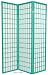 Unique Colors - 6ft. Window Pane Japanese Screen Room Divider - 4 Sizes - Royal Blue, Azure, Turquoise