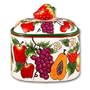 Ceramic Fruit Table Counter Top Cookie Jar Canister