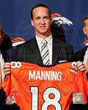 Peyton Manning DENVER BRONCOS 8x10 Color Photo PRESS CONFERENCE