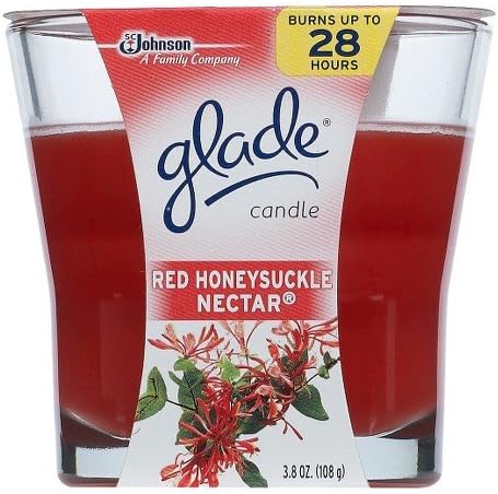 Glade Candle Red Honeysuckle Nectar, 4oz (Pack of 6)
