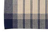 Dunroven House 732-N McLeod Tea Towel Navy with Tea Dyed Background- Pack of 6