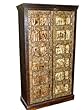 Antique Doors Teak Wood Rustic Armoire Cabinet Furniture Jaipur India
