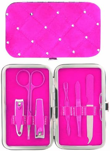 Manual Soft Touch Manicure Set, Jeweled Pink