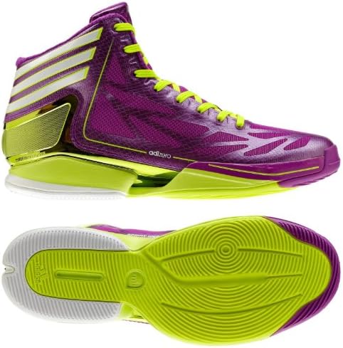Adidas Men's adizero Crazy Light 2 Basketball Shoes-Purple/Electricity/White