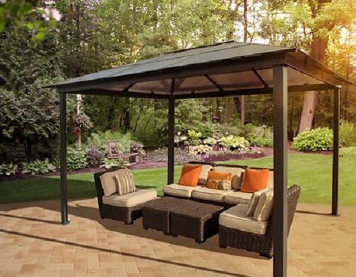 Hardtop Gazebo 10 x 13 Frame And Canopy. Out door shelter design.