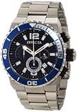 Edelstahl Quartz Chronograph Blue Wave Pattern Dial