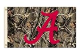 NCAA Alabama Crimson Tide 3-by-5 Foot Flag with Grommets - Realtree Camo Background