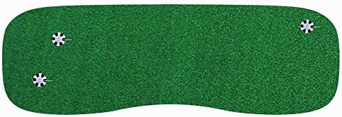 3 ft. x 9 ft. Indoor Outdoor Synthetic Turf 3-Hole Practice Putting Golf Green