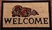 Nova Bleached Coir Welcome Dogs Doormat 45cm x 75cm (1ft 6 x 2ft 6)