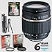 Tamron 18-250mm f/3.5-6.3 Di-II LD Aspherical IF AF Macro Zoom Wide Angle-Telephoto Lens & Filters & 6 Year Warranty & Accessory Kit for Canon Digital EOS