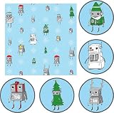 Geeky Wrapping Paper - ChristmasBots