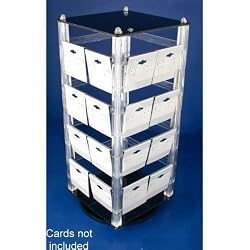 Rotating Revolving Earrings Countertop Display Holds 32 2" Cards
