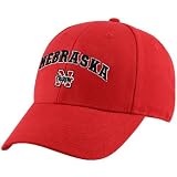 Nebraska Cornhuskers Scarlet Classic Logo Flex Fit Hat