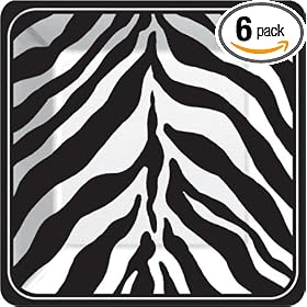 Design Design Serengeti Black & White Desert Plate, 8-Count Packages (Pack of 6)