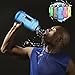 Elfeland BPA Free Half Gallon Water Bottle, Drinking Container Jug - 2.2 Liter Resin Bottle for Outdoor Sport Leisure fitness Black
