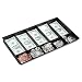 Buddy Products Coin and Bill Tray, 10 Compartments, Plastic, 9.25 x 1.625 x 15.125 Inches, Black (0533-4)