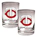 Minnesota Twins MLB 2pc Rocks Glass Set - Primary Logo by Great American Products