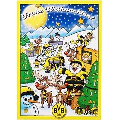 Borussia Dortmund BVB Adventskalender 2010 gef�llt mit Alpenmilch-Schokolade