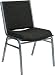Heavy Duty, 3'' Thickly Padded, Black Patterned Upholstered Stack Chair [XU-60153-BK-GG]