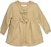 Bonnie Jean Baby Girls Ivory Hooded Coatigan Sweater Jacket With Flowers, 12M