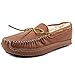Minnetonka Men's Sheepskin Moose Slippers - 3759
