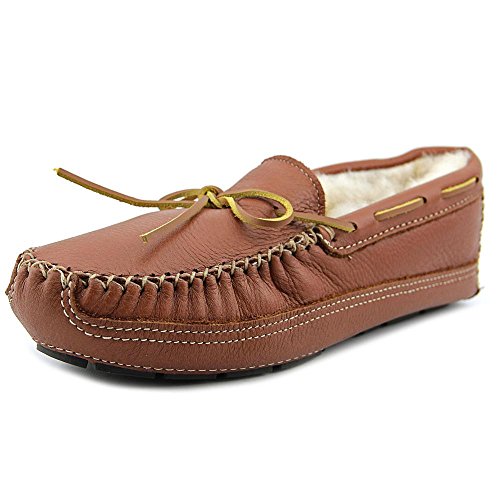 Minnetonka Men's Sheepskin Moose Slippers - 3759